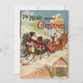 Weihnachten, Nacht vor Weihnachten Einladung (Vorderseite)