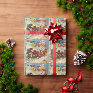 Weihnachten, Nacht vor Weihnachten Geschenkpapier