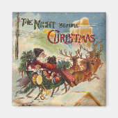 Weihnachten, Nacht vor Weihnachten Magnet (Vorne)