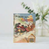 Weihnachten, Nacht vor Weihnachten Postkarte (Stehend Vorderseite)