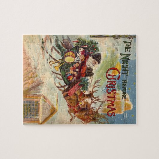 Weihnachten, Nacht vor Weihnachten Puzzle (Horizontal)