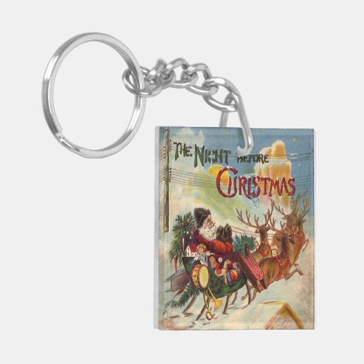 Weihnachten, Nacht vor Weihnachten Schlüsselanhänger (Vorderseite links)