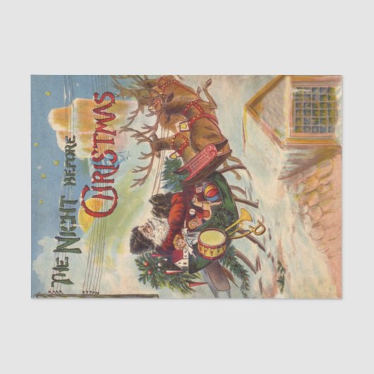 Weihnachten, Nacht vor Weihnachten Seidenpapier (Vorderseite)