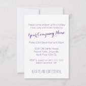 Weihnachten Nachthimmel Sterne Party Einladung lil (Rückseite)