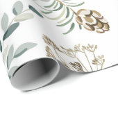 Weihnachten nahtlos, Kardinal-Vögel, Rot Geschenkpapier (Rolleneckpunkt)