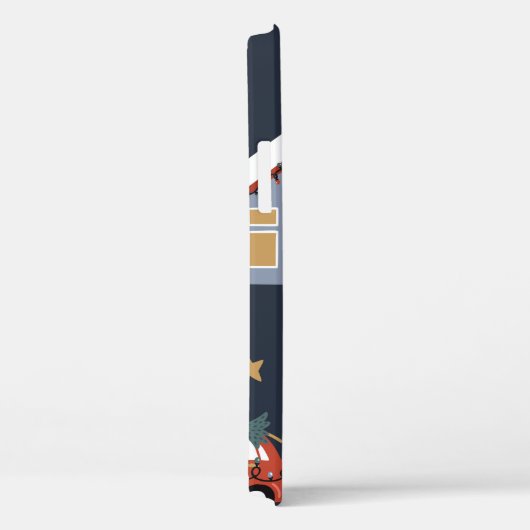 Weihnachten nahtlos mit Weihnachtsbaum, Auto Case-Mate iPhone Hülle (Rückseite / Rechts)