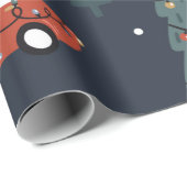 Weihnachten nahtlos mit Weihnachtsbaum, Auto Geschenkpapier (Rolleneckpunkt)