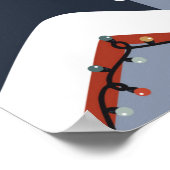 Weihnachten nahtlos mit Weihnachtsbaum, Auto Poster (Ecke)