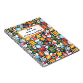 Weihnachten Nahtlose Muster Spiral Foto Notebook Notizblock (Rechte Seite)