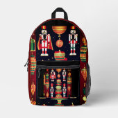 Weihnachten Nahtlose Wiederholung Muster mit Afroc Bedruckter Rucksack (Vorderseite)