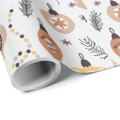 Weihnachten Nahtloses glückliches Pattern Weihnach Geschenkpapier (Rolleneckpunkt)