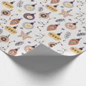 Weihnachten Nahtloses glückliches Pattern Weihnach Geschenkpapier (Ecke)