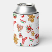 Weihnachten Nahtloses Muster Dosenkühler (Kanne Rückseite)