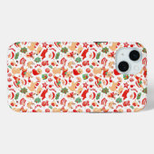 Weihnachten Nahtloses Muster Feiertag Case-Mate iPhone Hülle (Rückseite (Horizontal))