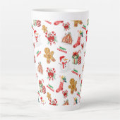 Weihnachten Nahtloses Muster Milchtasse (Vorderseite)