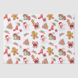 Weihnachten Nahtloses Muster Seidenpapier