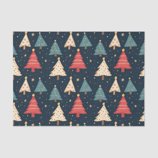 Weihnachten Nahtloses Muster Seidenpapier (Vorderseite)