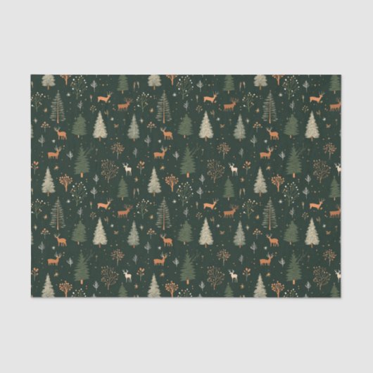 Weihnachten Nahtloses Muster Seidenpapier (Vorderseite)