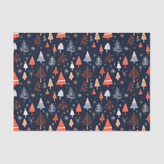 Weihnachten Nahtloses Muster Seidenpapier (Vorderseite)