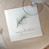 Weihnachten Napkins Holiday Simple Evergreen Branc Serviette