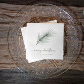 Weihnachten Napkins Holiday Simple Evergreen Branc Serviette