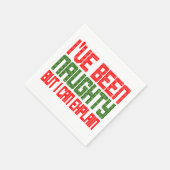 Weihnachten Napkins I. war naughty Serviette (Ecke)