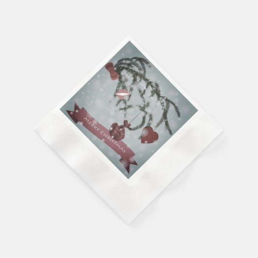 Weihnachten Napkins Serviette (Ecke)