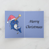 Weihnachten Narwhale Karte (Innenseite)