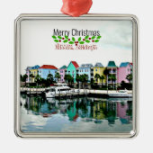 Weihnachten, Nassau Bahamas, Ornament Aus Metall (Vorne)