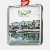 Weihnachten, Nassau Bahamas, Ornament Aus Metall (Links)