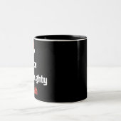 Weihnachten Naughty Bruh Funny Xmas List Zweifarbige Tasse (Mittel)