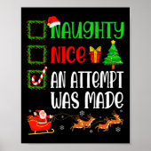 Weihnachten Naughty ein Versuch gemacht wurde lust Poster (Vorne)