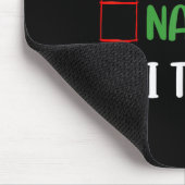 Weihnachten Naughty I Funny Triday Xmas Mousepad (Ecke)