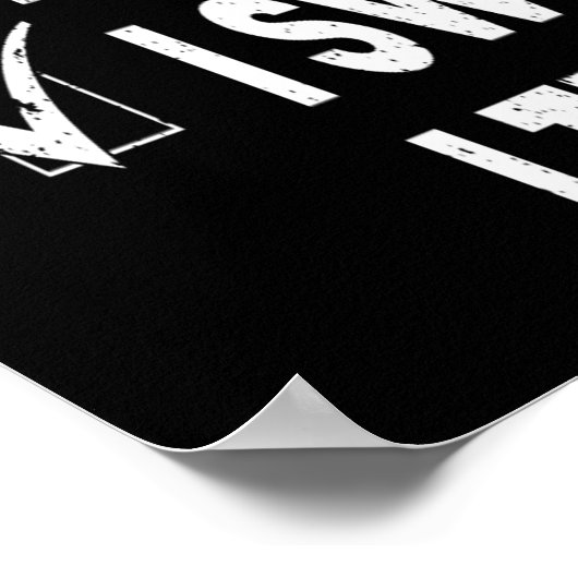 Weihnachten Naughty I Sweet I Tried Funny Xmas Poster (Ecke)