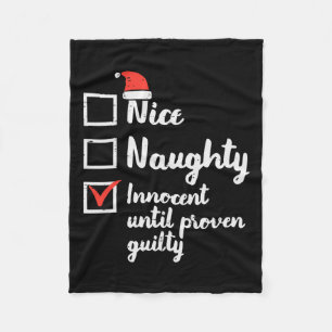 Weihnachten Naughty Innocent bis Proven Guilt Fleecedecke