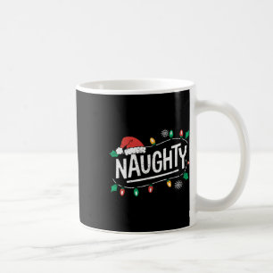 Weihnachten Naughty Nice Matching Funny Xmas Coupl Kaffeetasse