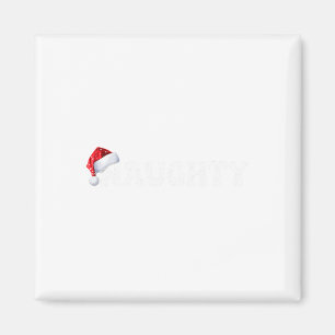 Weihnachten Naughty Nice Matching Funny Xmas Coupl Magnet