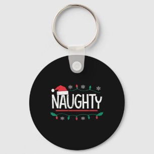 Weihnachten Naughty Nice Matching Funny Xmas Coupl Schlüsselanhänger