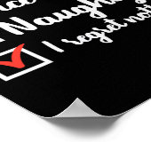 Weihnachten Naughty Regret Nothing Xmas Frauen m Poster (Ecke)