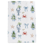 Weihnachten Nautical Lobster & Crab Holiday Mittlere Geschenktüte (Vorderseite)