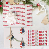 Weihnachten nautisch  geschenkpapier set