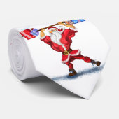 Weihnachten Neck Tie Bodybuilder Santa - Spaß Krawatte (Gerollt)