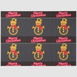 Weihnachten Neon Moderne Urlaubssammlung Seidenpapier