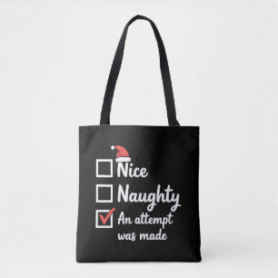 Weihnachten Nett Böser Versuch Wurde Gemacht Xmas Tasche