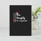 Weihnachten Nett Schlimm Es ist kompliziert (Stehend Vorderseite)