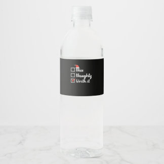 Weihnachten Nett Unartig Es Lohnt Sich Lustig Wasserflaschenetikett