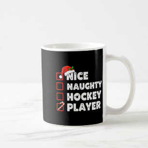 Weihnachten Nett Unartig Hockey Spieler Liste Sant Kaffeetasse