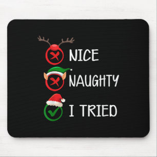 Weihnachten Nett Unartig Ich Habe Xmas Liste Ferie Mousepad