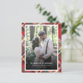 Weihnachten Neu verheiratetes Foto Verheiratet und (Stehend Vorderseite)