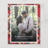 Weihnachten Neu verheiratetes Foto Verheiratet und (Vorderseite)